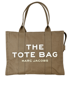 Large The Tote Bag, Canvas, Khaki, MII, 3*